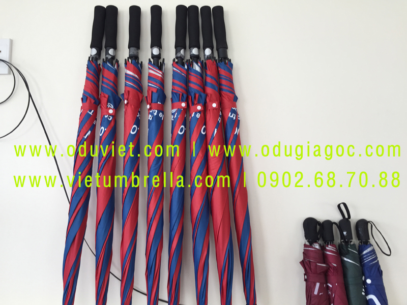 xưởng sản xuất ô dù cầm tay in logo quảng cáo